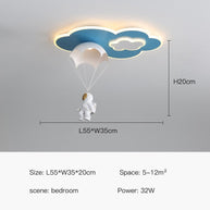 Kids Astronaut Ceiling Light | Kids Room Decor Lights-MinimalisticDecor.com