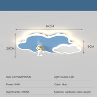 Kids Astronaut Ceiling Light | Kids Room Decor Lights-MinimalisticDecor.com