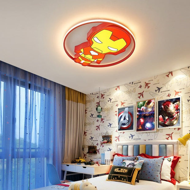 Kids IronMan Ceiling Light | Kids Room Decor Lights-MinimalisticDecor.com