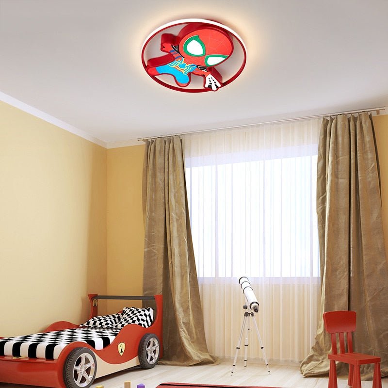 Kids Spiderman Ceiling Light | Kids Room Decor Lights-MinimalisticDecor.com