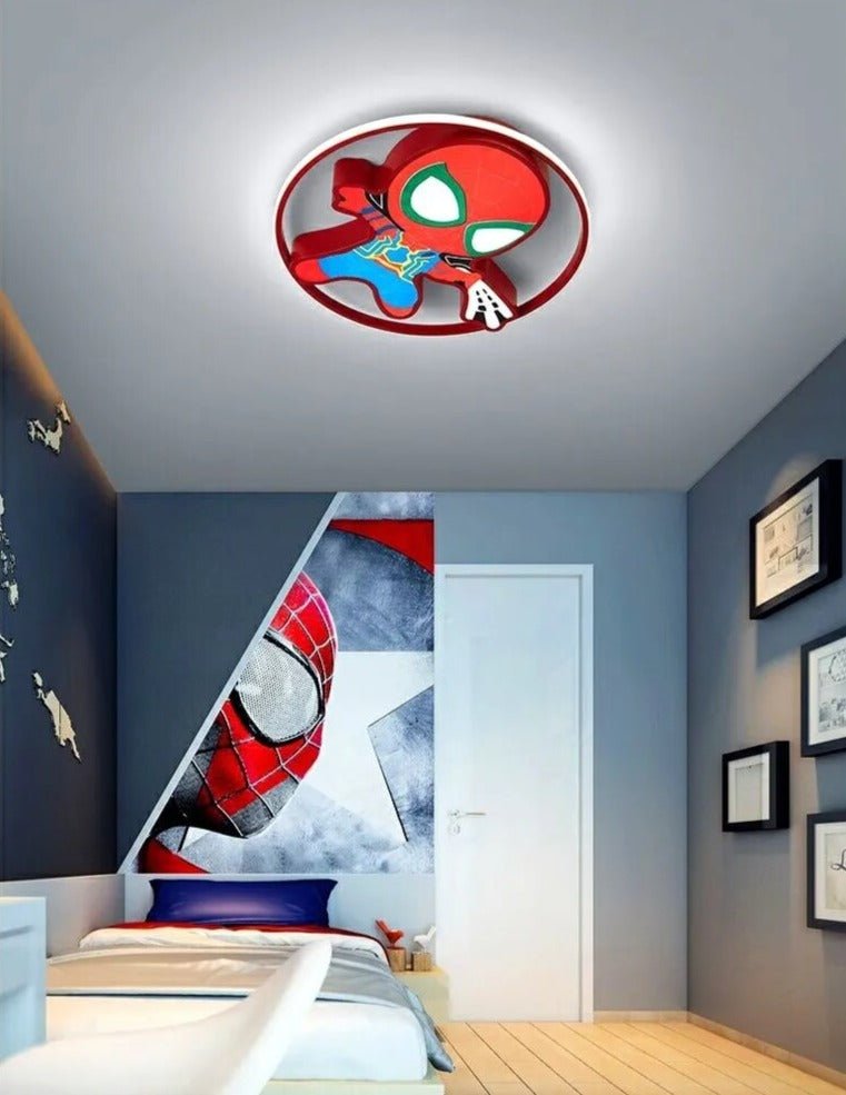 Kids Spiderman Ceiling Light | Kids Room Decor Lights-MinimalisticDecor.com