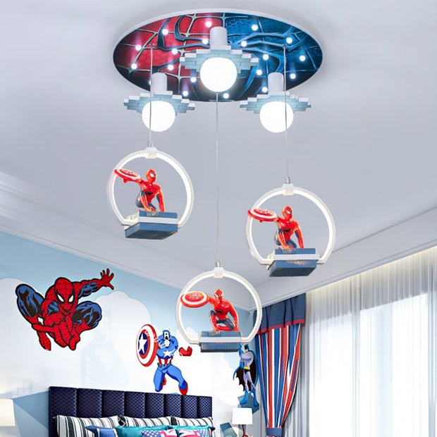 Kids Spiderman Ceiling Light | Kids Room Decor Lights-MinimalisticDecor.com