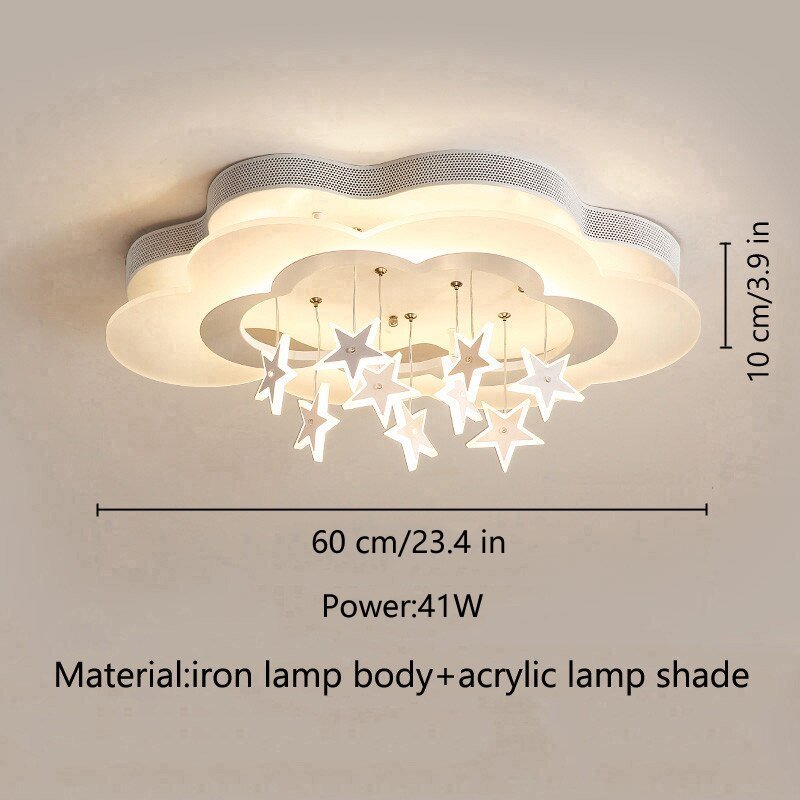 Kids Stars Clouds Ceiling Light | Kids Room Decor Lights-MinimalisticDecor.com