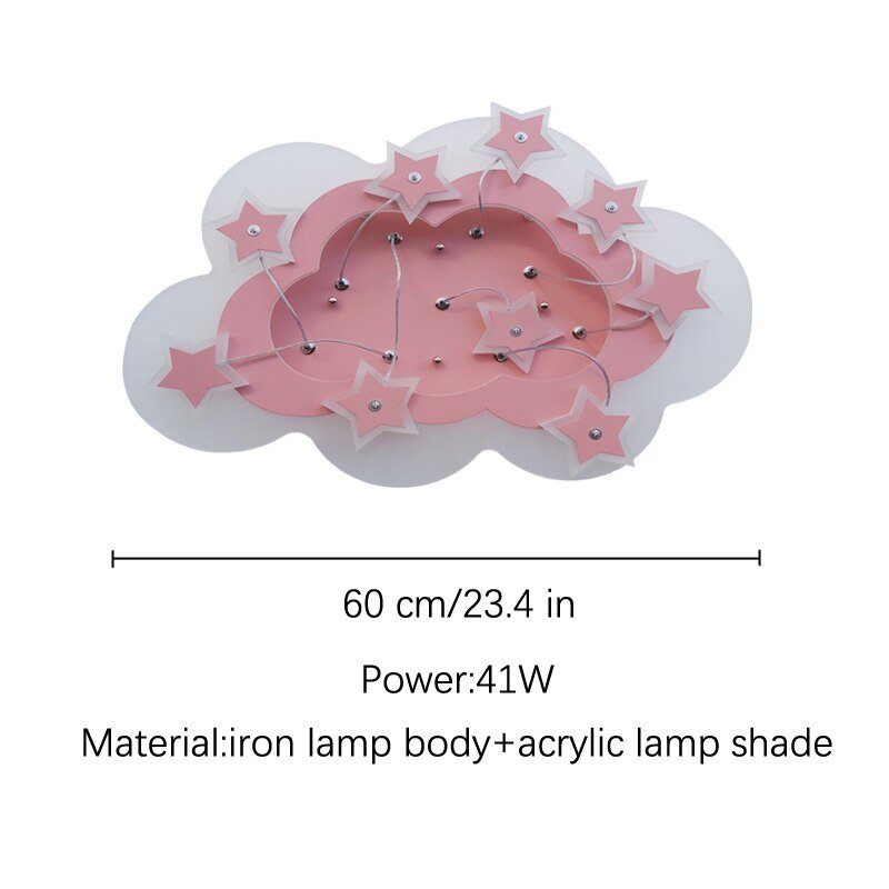 Kids Stars Clouds Ceiling Light | Kids Room Decor Lights-MinimalisticDecor.com