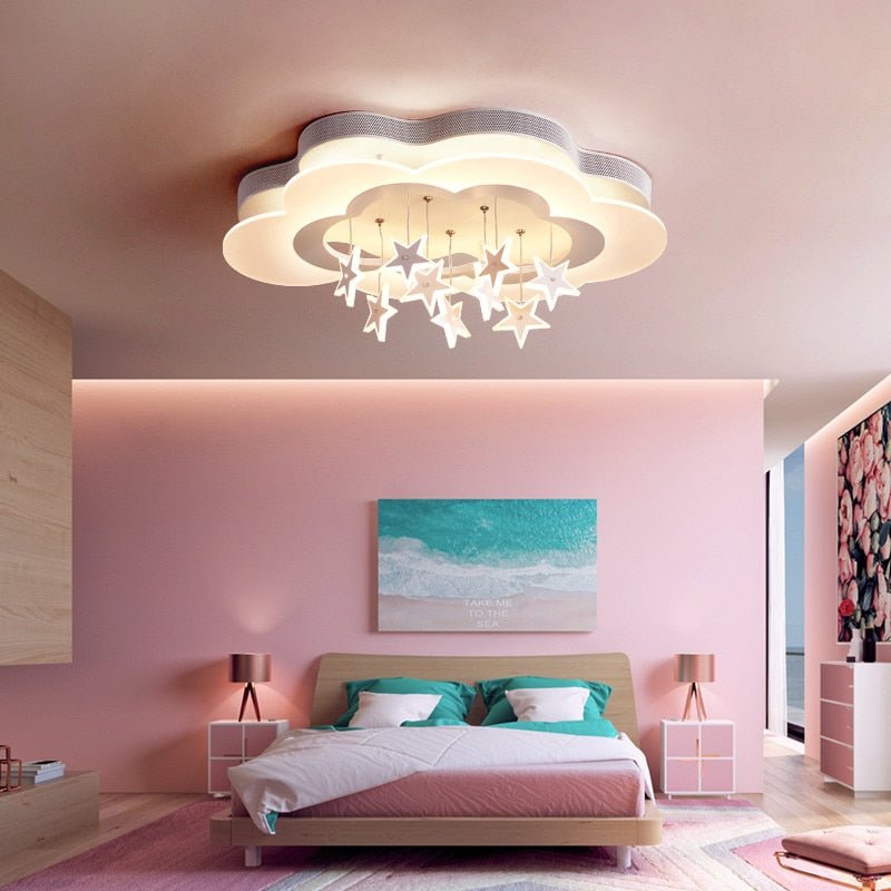 Kids Stars Clouds Ceiling Light | Kids Room Decor Lights-MinimalisticDecor.com