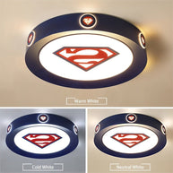 Kids Superman / Captain America Ceiling Light | Kids Room Decor Lights-MinimalisticDecor.com