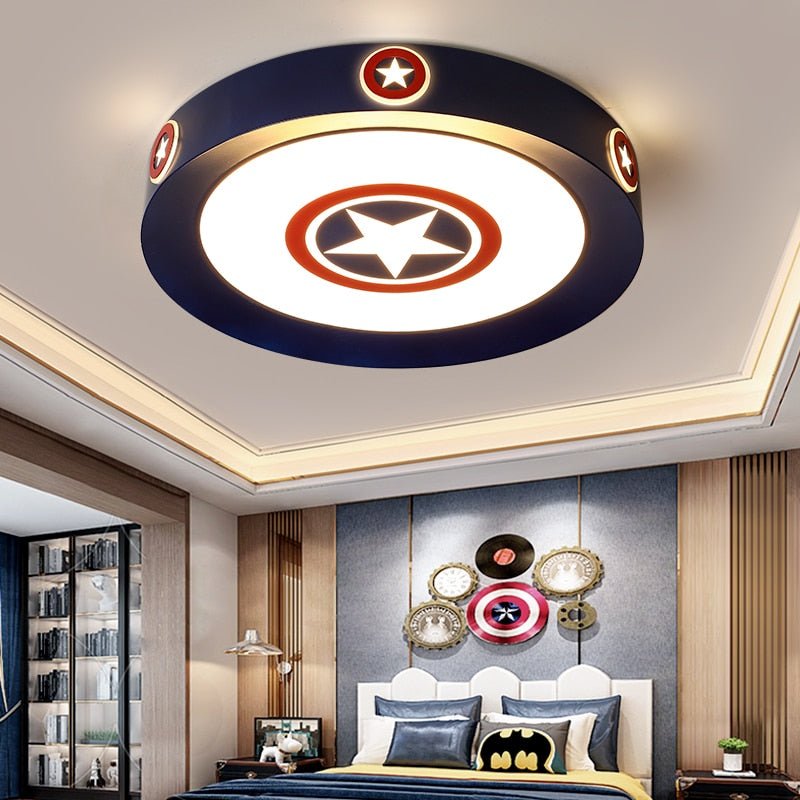 Kids Superman / Captain America Ceiling Light | Kids Room Decor Lights-MinimalisticDecor.com