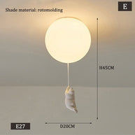 Kids Teddy Bears Holding Balloons Ceiling Light | Kids Room Decor Lights-MinimalisticDecor.com
