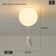 Kids Teddy Bears Holding Balloons Ceiling Light | Kids Room Decor Lights-MinimalisticDecor.com