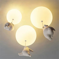Kids Teddy Bears Holding Balloons Ceiling Light | Kids Room Decor Lights-MinimalisticDecor.com