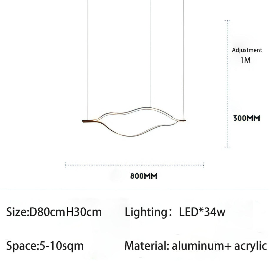 Kiss Acrylic Chandelier: Authentic and Elegant Lighting-MinimalisticDecor.com