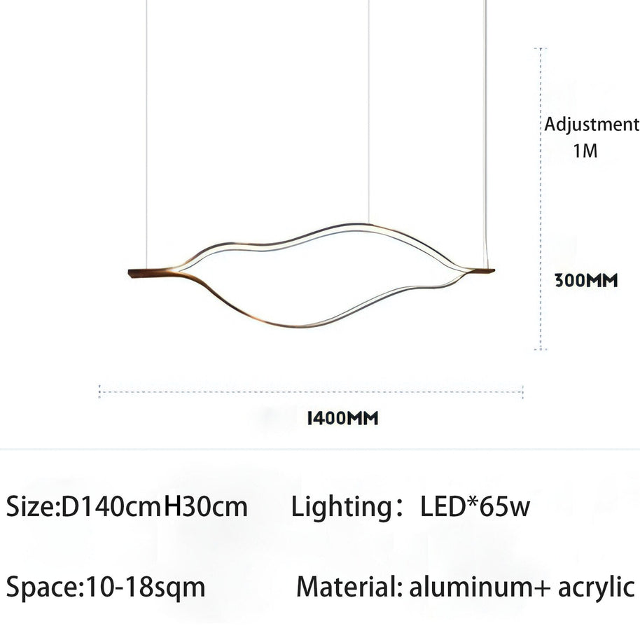 Kiss Acrylic Chandelier: Authentic and Elegant Lighting-MinimalisticDecor.com