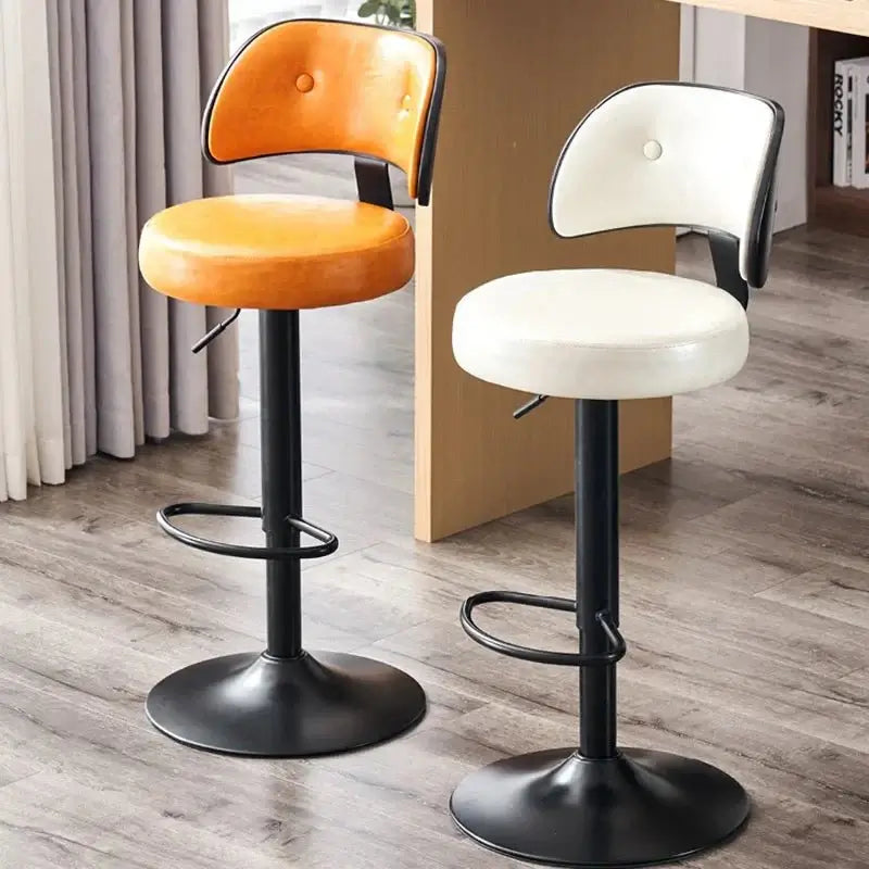 Kitchen Island Dining Cadeira Leather Stools Bar Chair-MinimalisticDecor.com