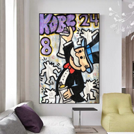 Kobe: Mr Monopoly Canvas Wall Art – Exclusive Design-MinimalisticDecor.com