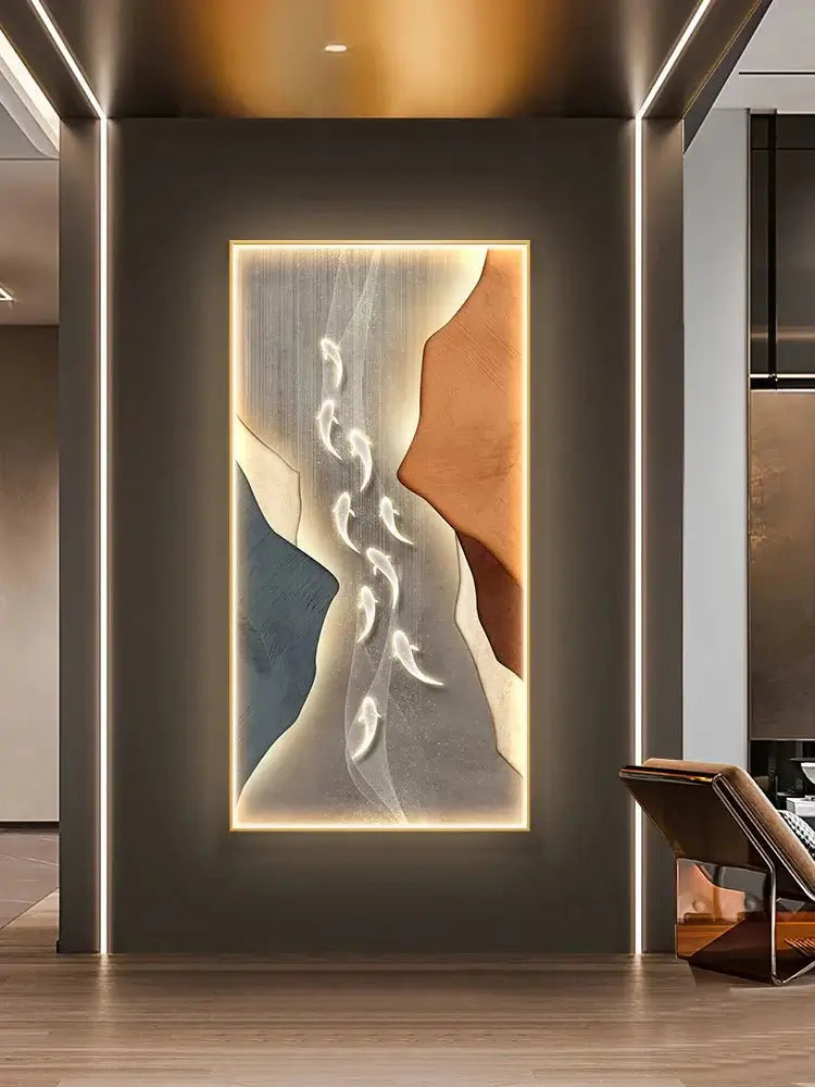 Koi Fish Porch LED Wall Art-MinimalisticDecor.com