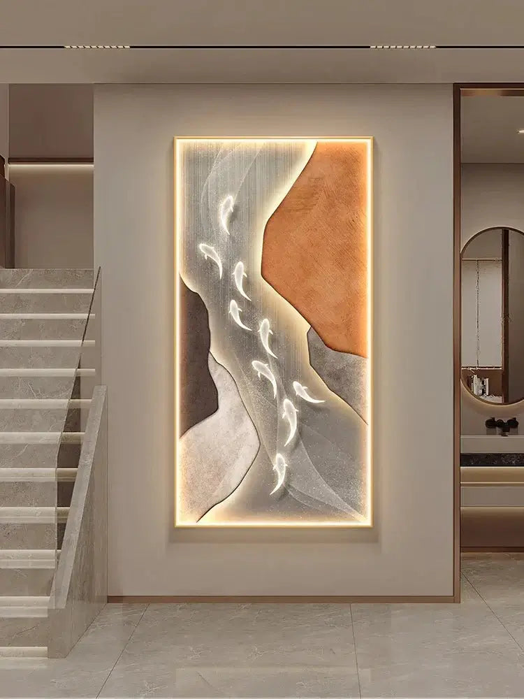 Koi Fish Porch LED Wall Art-MinimalisticDecor.com