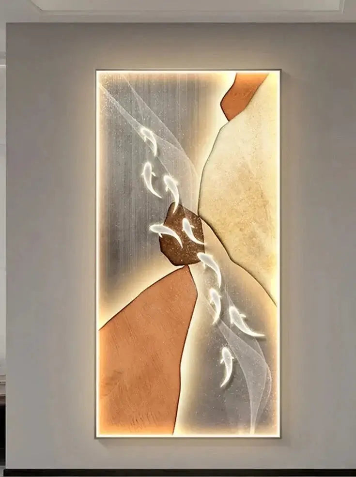 Koi Fish Porch LED Wall Art-MinimalisticDecor.com