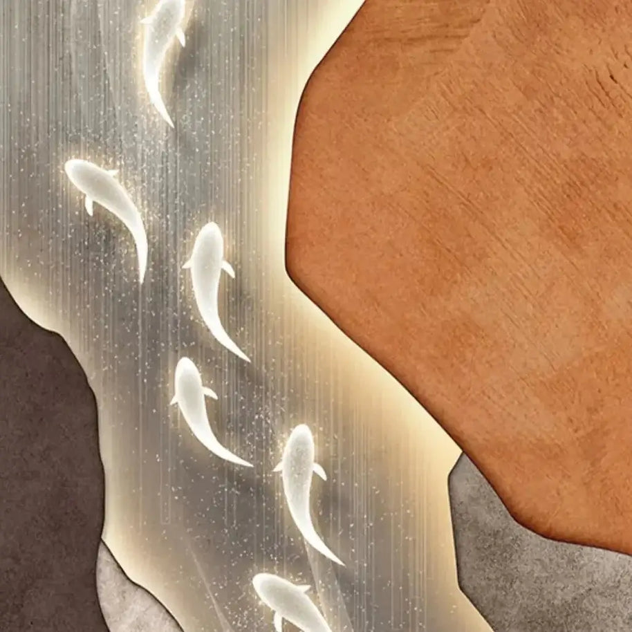 Koi Fish Porch LED Wall Art-MinimalisticDecor.com