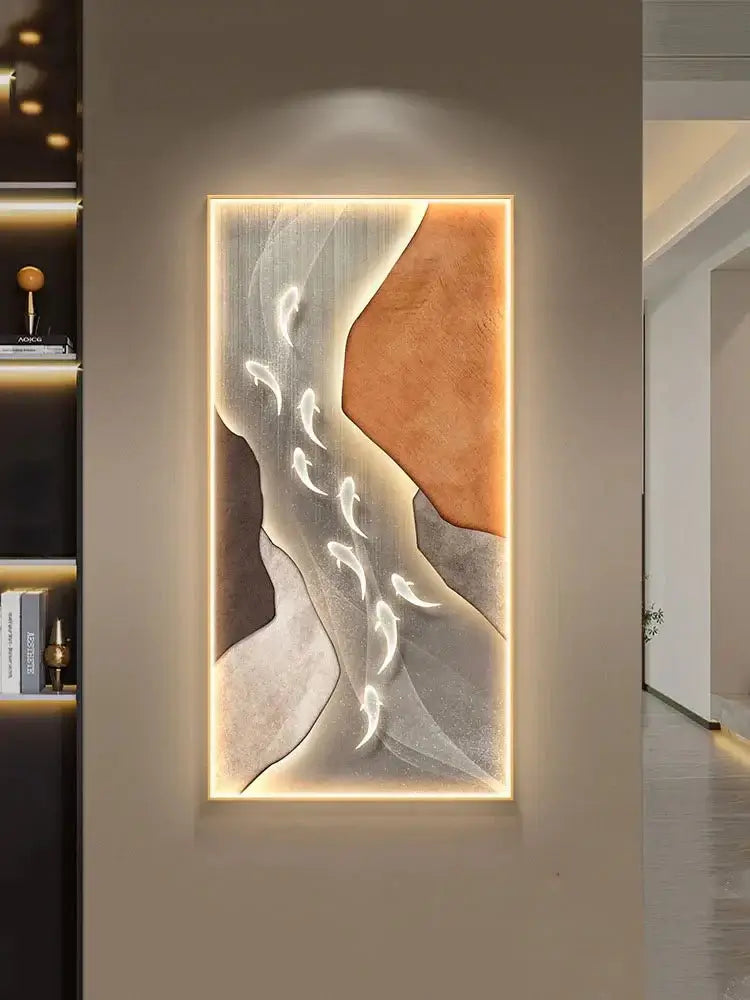 Koi Fish Porch LED Wall Art-MinimalisticDecor.com