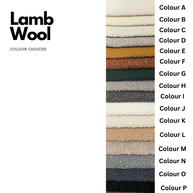 Lamb Fleece Curve Solid Wooden Bed Frame-MinimalisticDecor.com