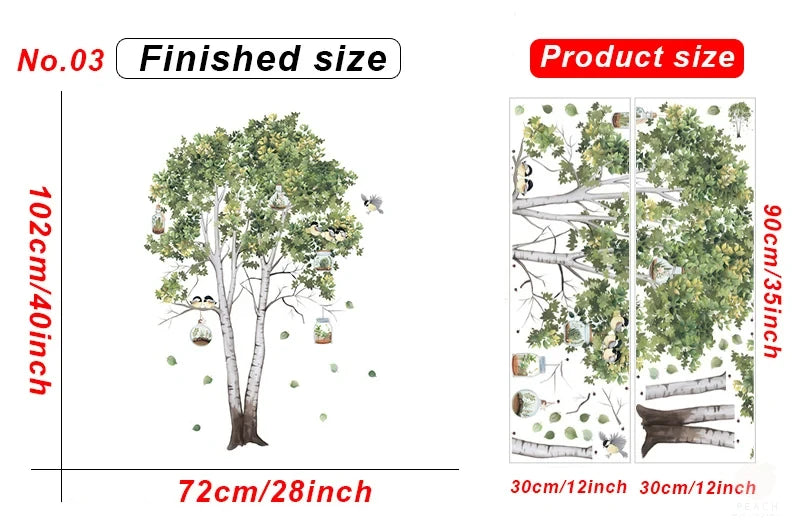 Large Nordic Tree Wall Sticker – PVC Wall Decal-MinimalisticDecor
