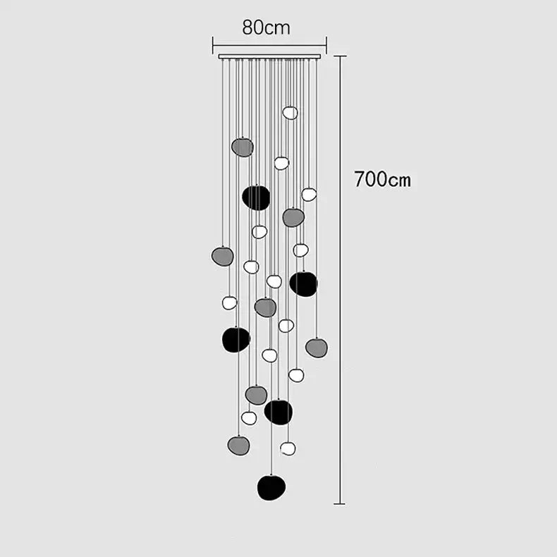 Lava Pendant Staircase Chandelier Lighting-MinimalisticDecor.com