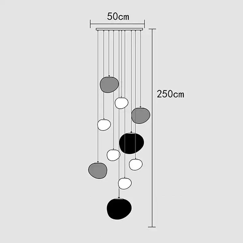 Lava Pendant Staircase Chandelier Lighting-MinimalisticDecor.com