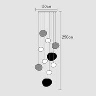 Lava Pendant Staircase Chandelier Lighting-MinimalisticDecor.com