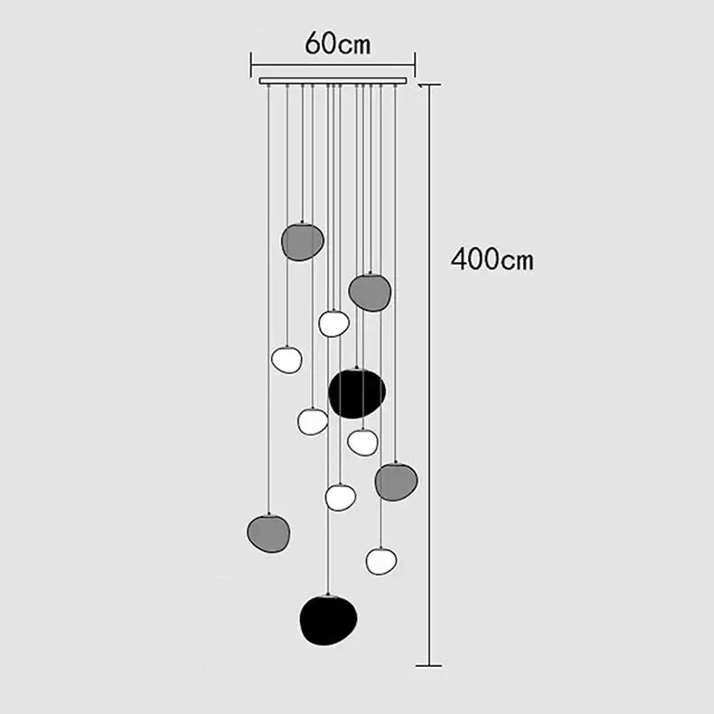 Lava Pendant Staircase Chandelier Lighting-MinimalisticDecor.com