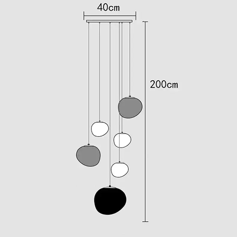 Lava Pendant Staircase Chandelier Lighting-MinimalisticDecor.com