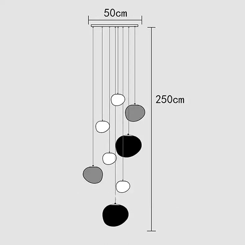 Lava Pendant Staircase Chandelier Lighting-MinimalisticDecor.com