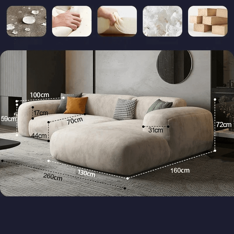 Lazy De Estar Longue Wide Sofa-MinimalisticDecor.com