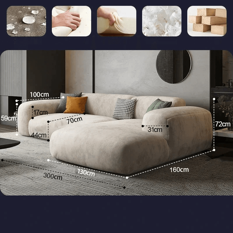 Lazy De Estar Longue Wide Sofa-MinimalisticDecor.com