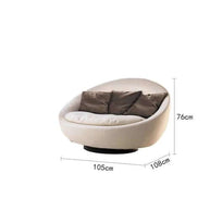 Lazy Sofa Rotatable Sofa Chair-MinimalisticDecor.com
