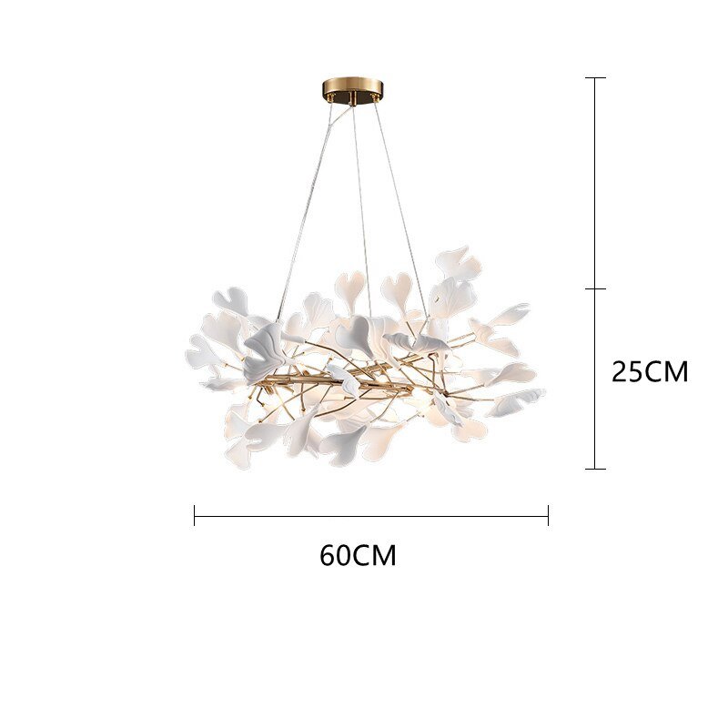 Leaf Chandelier: Stunning Lighting Fixture-MinimalisticDecor.com