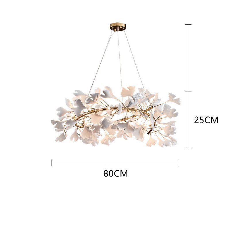 Leaf Chandelier: Stunning Lighting Fixture-MinimalisticDecor.com