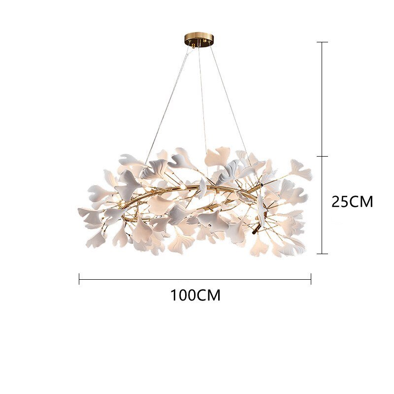 Leaf Chandelier: Stunning Lighting Fixture-MinimalisticDecor.com