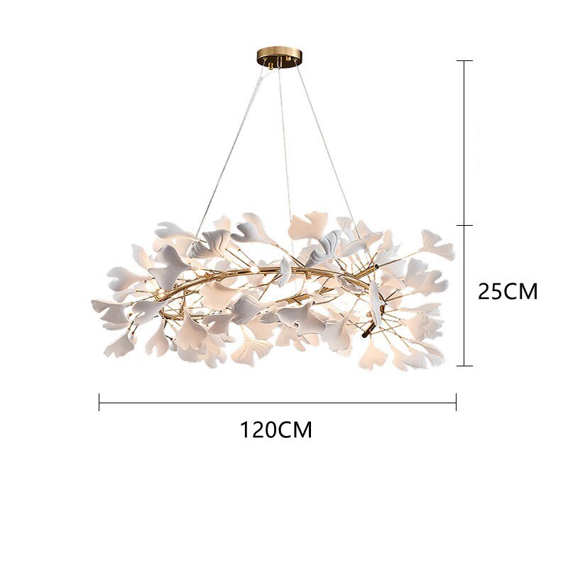 Leaf Chandelier: Stunning Lighting Fixture-MinimalisticDecor.com