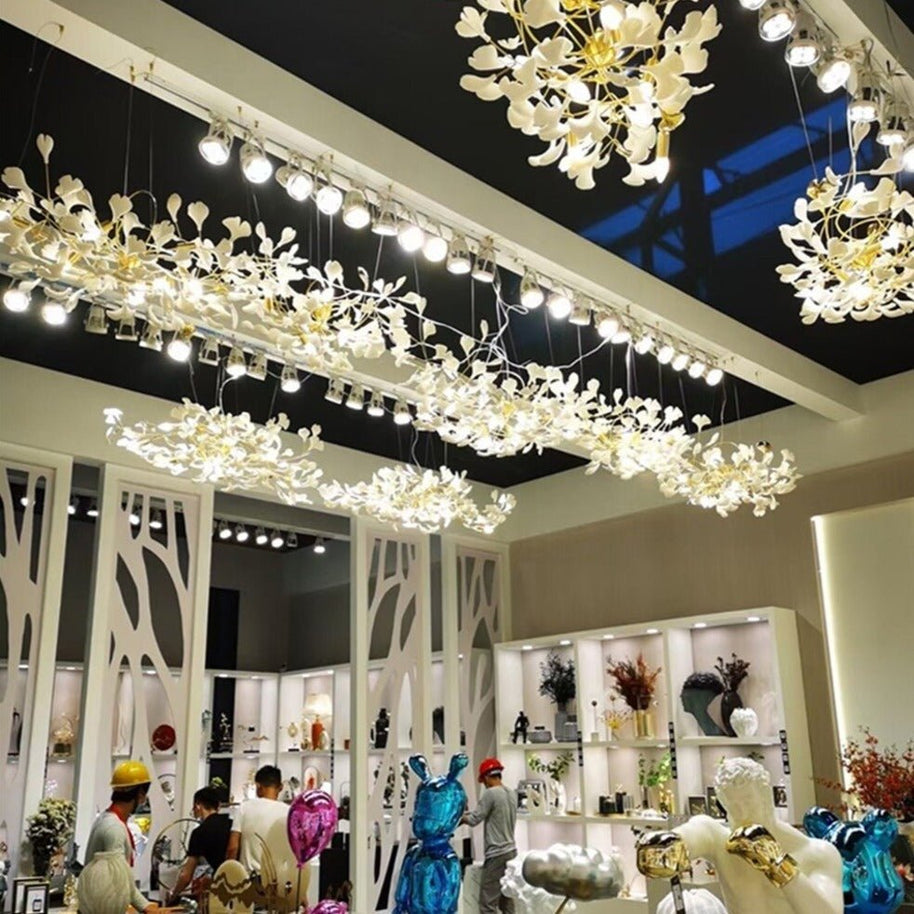 Leaf Chandelier: Stunning Lighting Fixture-MinimalisticDecor.com