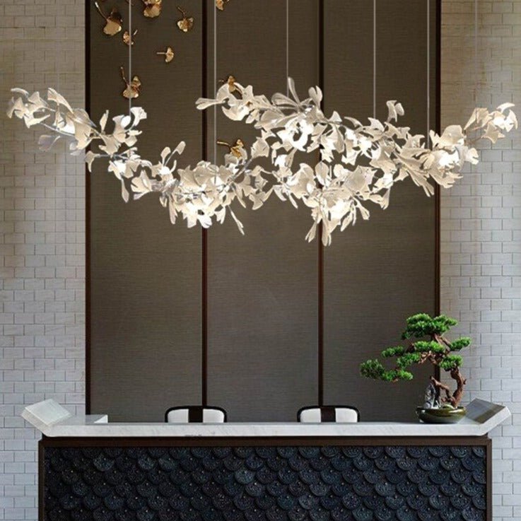 Leaf Chandelier: Stunning Lighting Fixture-MinimalisticDecor.com