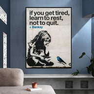 Learn to Rest Canvas Wall Art - Discover Banksy-MinimalisticDecor.com