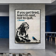 Learn to Rest Canvas Wall Art - Discover Banksy-MinimalisticDecor.com