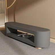 Leather Shoe Changing Bench – Synthetic Leather Upholstery-MinimalisticDecor.com