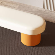 Leather Shoe Changing Bench with Cushion – Stylish & Functional Entryway Seat-MinimalisticDecor.com