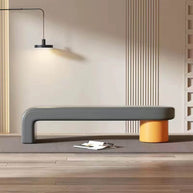 Leather Shoe Changing Bench with Cushion – Stylish & Functional Entryway Seat-MinimalisticDecor.com