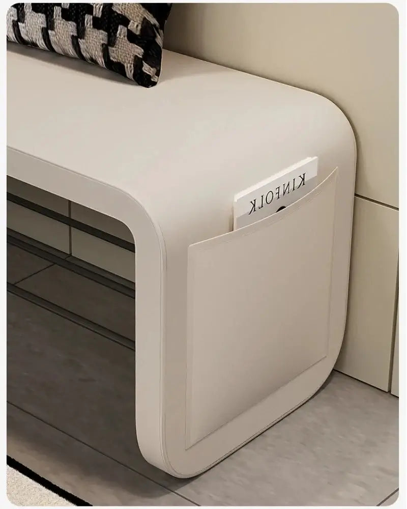 Leather Shoe Stool Bench – Synthetic Leather-MinimalisticDecor.com