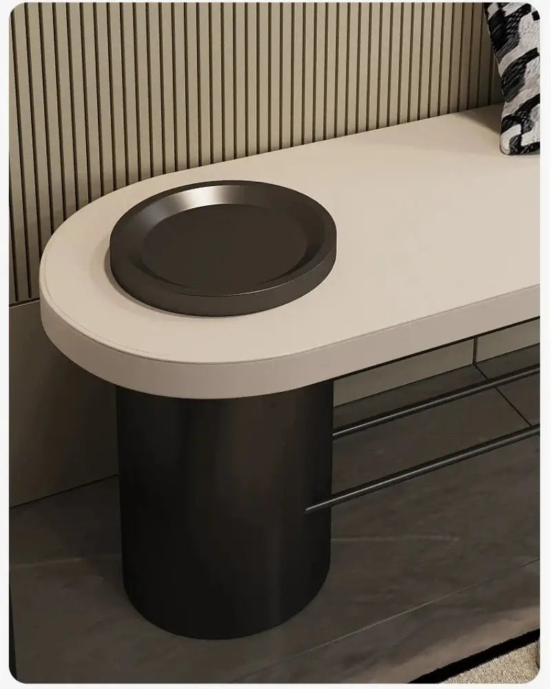 Leather Shoe Stool Bench – Synthetic Leather-MinimalisticDecor.com