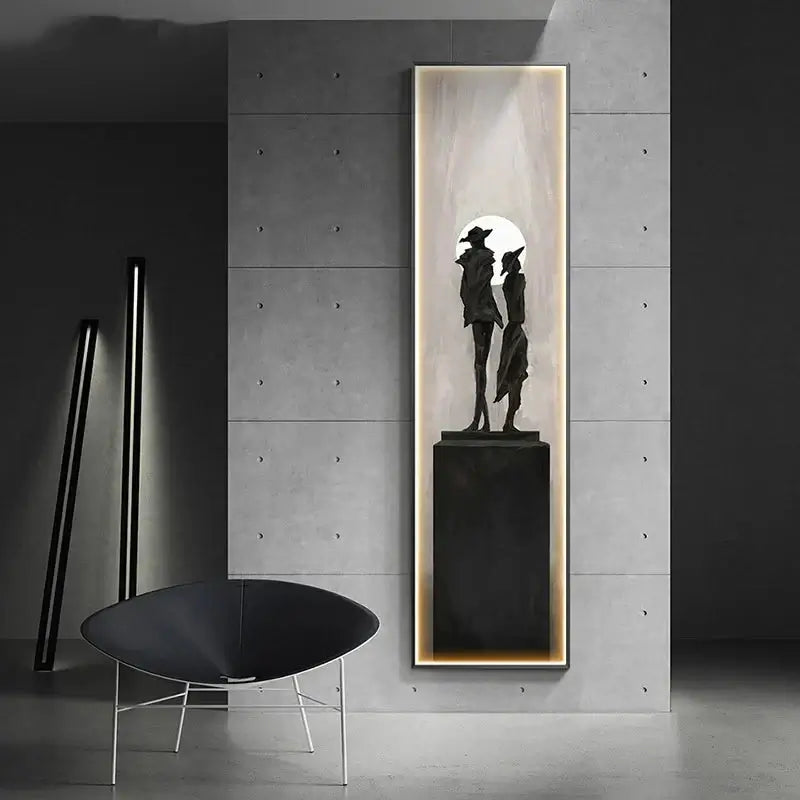 LED Abstract Lady Art Wall Lamp for Home Decoration-MinimalisticDecor.com