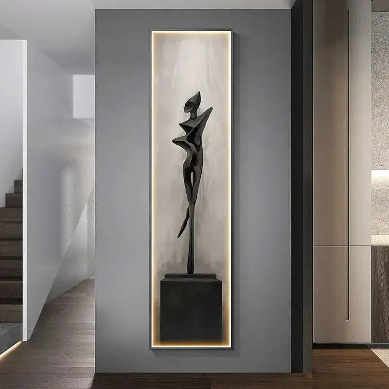 LED Abstract Lady Art Wall Lamp for Home Decoration-MinimalisticDecor.com