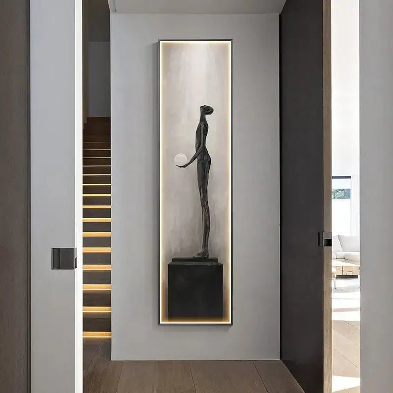 LED Abstract Lady Art Wall Lamp for Home Decoration-MinimalisticDecor.com